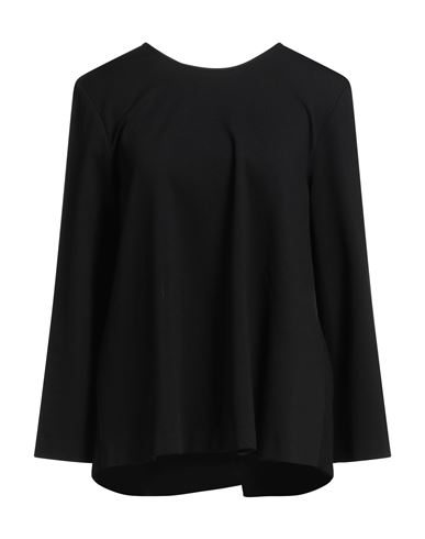 Meimeij Woman T-shirt Black Size 6 Viscose, Polyamide, Elastane In Black