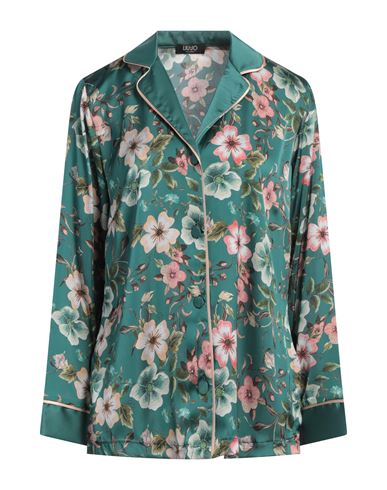 Liu •jo Woman Shirt Emerald Green Size M Polyester In Green