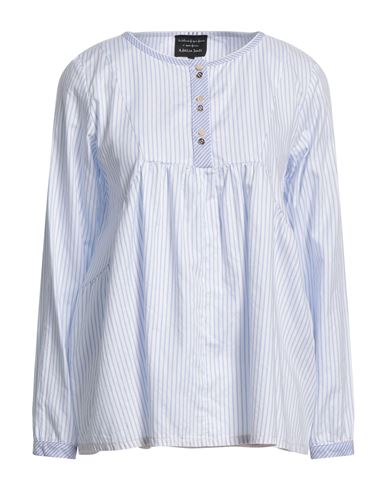 ALESSIA SANTI ALESSIA SANTI WOMAN SHIRT BLUE SIZE 6 COTTON 