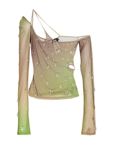 Gcds Woman Top Military Green Size M Polyester