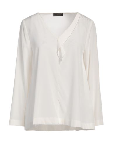PESERICO PESERICO WOMAN TOP CREAM SIZE 6 SILK, ELASTANE 