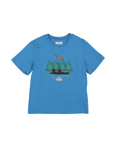 Woolrich Toddler Boy T-shirt Azure Size 6 Cotton In Blue