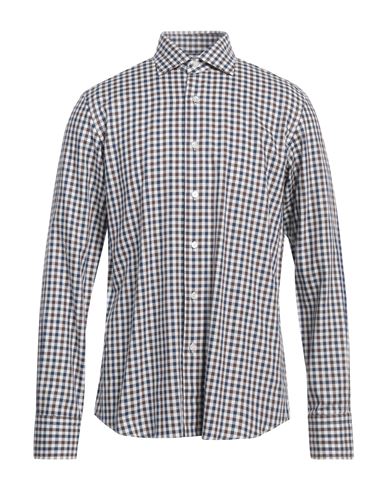 Grigio Man Shirt Navy Size 16 Cotton