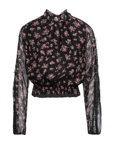 Shop Liu •jo Woman Top Black Size 10 Viscose, Silk