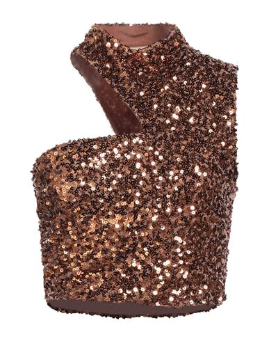 Aniye By Woman Top Bronze Size 8 Polyester, Elastane In Yellow