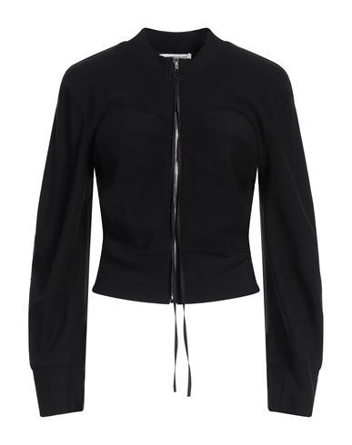 Alessandro Vigilante Woman Sweatshirt Black Size 6 Rayon, Polyamide, Elastane In Black