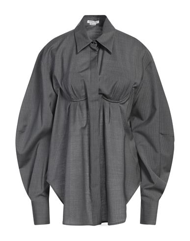 Alessandro Vigilante Moulded-cup Open-back Shirt In Grey