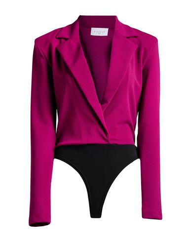 Gaelle Paris Gaëlle Paris Woman Bodysuit Garnet Size 4 Polyester, Elastane