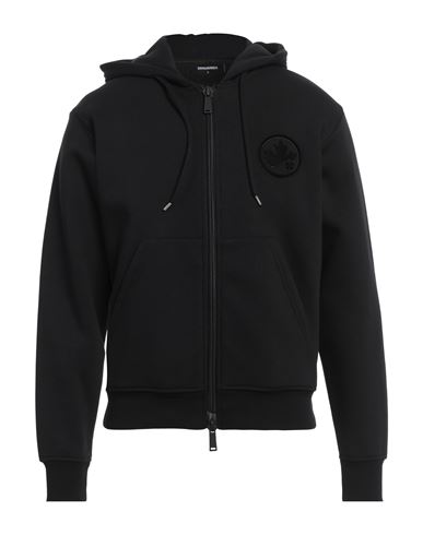 DSQUARED2 DSQUARED2 MAN SWEATSHIRT BLACK SIZE S COTTON, POLYESTER, ELASTANE 