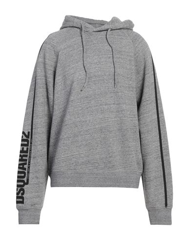 Dsquared2 Man Sweatshirt Grey Size L Cotton In Gray