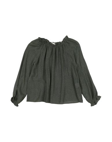 ZHOE & TOBIAH ZHOE & TOBIAH TODDLER GIRL TOP MILITARY GREEN SIZE 4 VISCOSE, VIRGIN WOOL, POLYESTER, POLYAMIDE 
