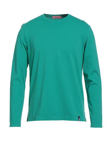 Drumohr Man T-shirt Emerald Green Size Xl Cotton In Green