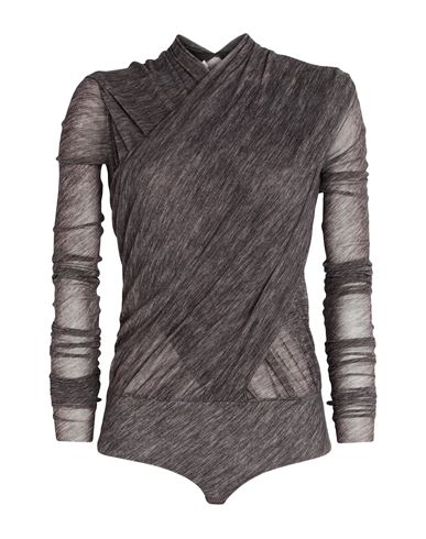 Shop Philosophy Di Lorenzo Serafini Woman Bodysuit Grey Size 8 Polyamide