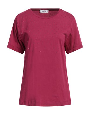 Jijil Woman T-shirt Magenta Size 8 Cotton
