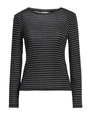Dixie Woman T-shirt Military Green Size M Modal, Viscose, Polyamide, Rubber, Cashmere In Grey