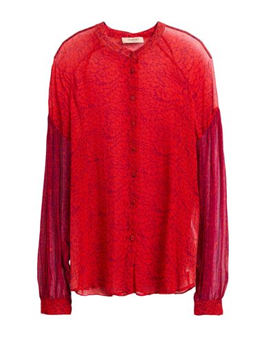 Twinset Woman Shirt Red Size 8 Viscose