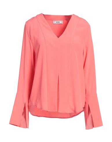 JIJIL JIJIL WOMAN TOP CORAL SIZE 4 ACETATE, SILK 