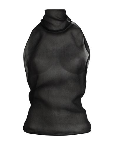 Dsquared2 Woman Top Black Size 6 Silk