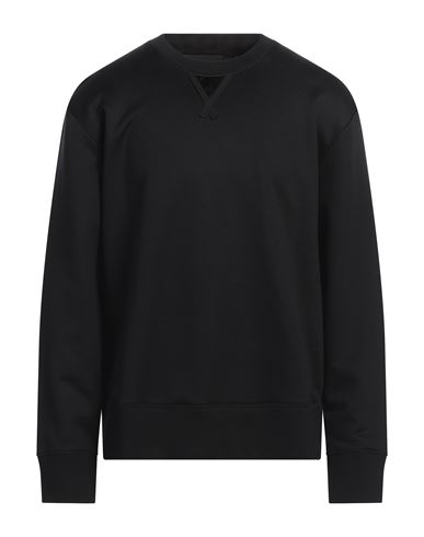 DUNHILL DUNHILL MAN SWEATSHIRT BLACK SIZE XL COTTON, MULBERRY SILK 