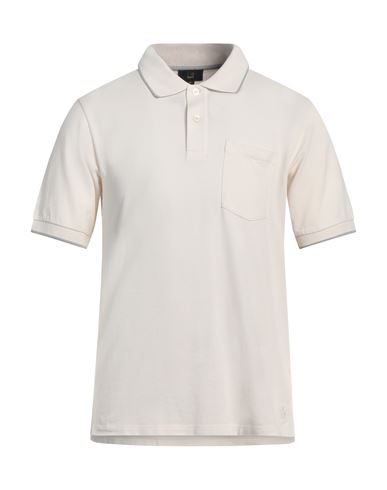 DUNHILL DUNHILL MAN POLO SHIRT IVORY SIZE L COTTON, MULBERRY SILK 