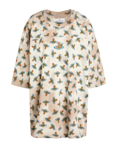 Shop Vivienne Westwood Woman T-shirt Khaki Size L Organic Cotton In Grey