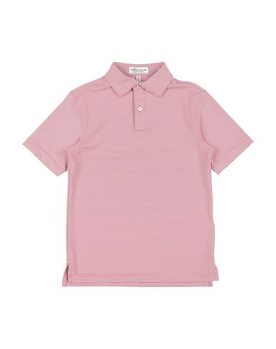 Peter Millar Youth Summer Comfort Toddler Boy Polo Shirt Brick Size 7 Polyester, Elastane In Red