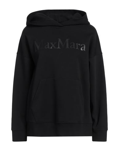 Shop 's Max Mara Woman Sweatshirt Black Size L Cotton, Polyester