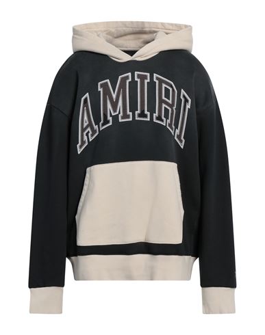 Amiri Man Sweatshirt Beige Size Xl Cotton, Elastane