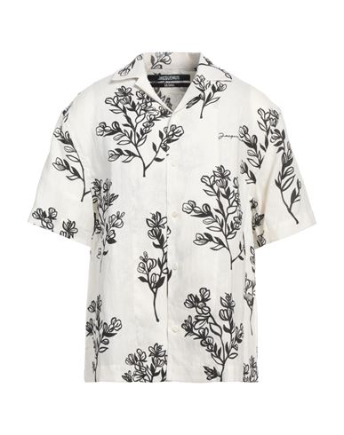 Jacquemus Man Shirt White Size 36 Linen
