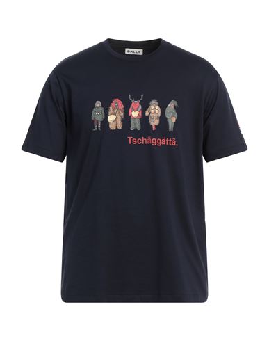 Bally Woman T-shirt Navy Size M Organic Cotton