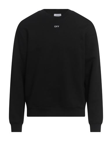 Off-line Man Sweatshirt Black Size M Cotton, Elastane, Polyester