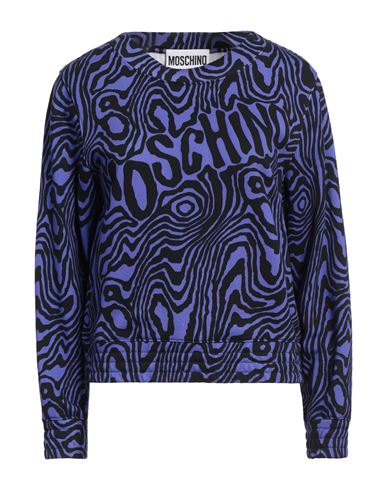Moschino Woman Sweatshirt Purple Size 4 Cotton, Elastane In Purple