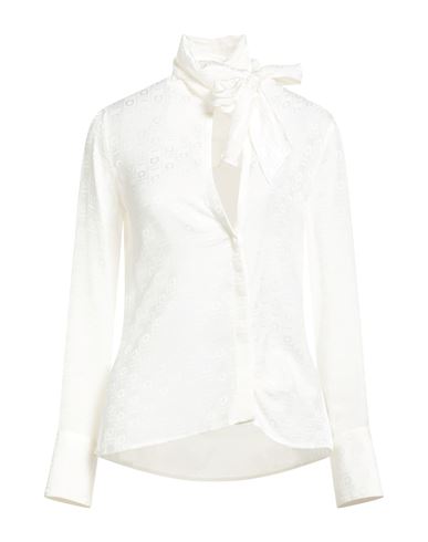 Ferragamo Woman Shirt White Size 6 Silk