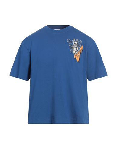 Off-white Man T-shirt Blue Size S Cotton