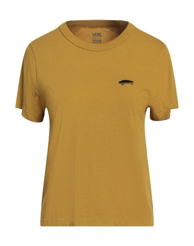 Vans Woman T-shirt Mustard Size M Cotton