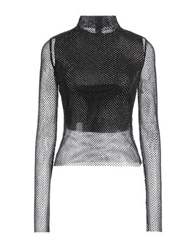 Sportmax Valdai Embellished Fishnet Crop Top