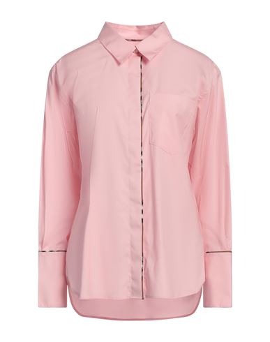 Burberry Woman Shirt Pink Size 8 Cotton, Elastane