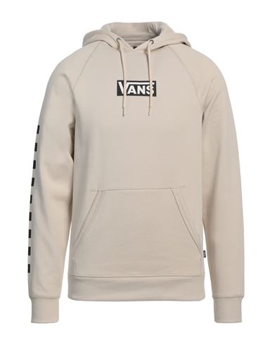 Vans Man Sweatshirt Beige Size S Cotton, Elastane