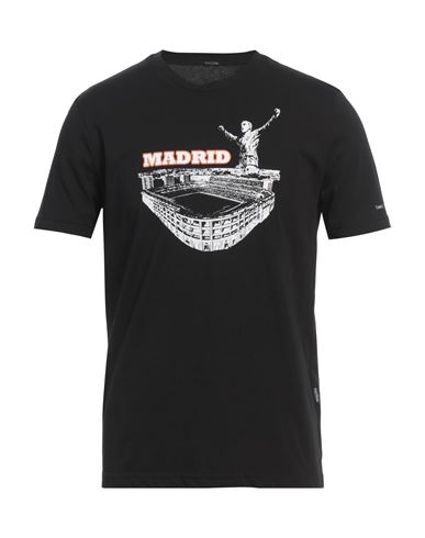 Three Stroke Man T-shirt Black Size Xl Cotton