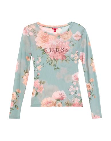 Guess Woman Top Military Green Size M Polyester, Elastane In Green