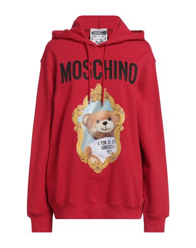 Moschino Couture Woman Sweatshirt Red Size 12 Organic Cotton In Red