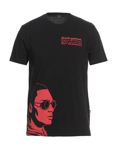 Three Stroke Man T-shirt Black Size Xl Cotton