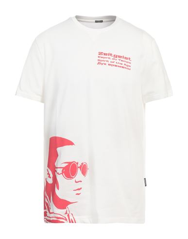 Shop Three Stroke Man T-shirt White Size L Cotton