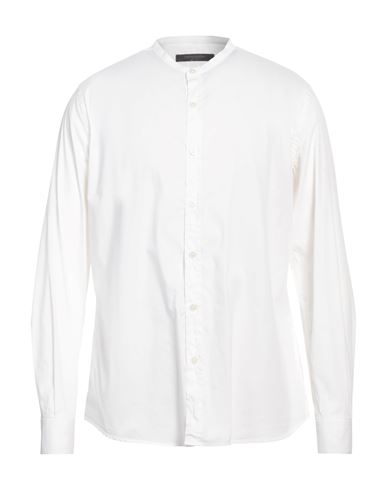 Messagerie Patrizio Piscaglia Man Shirt White Size 16 ½ Cotton, Polyamide, Elastane