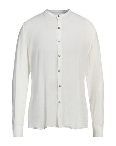 Messagerie Patrizio Piscaglia Man Shirt Cream Size 16 ½ Viscose, Polyamide