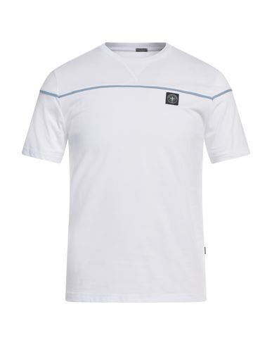Three Stroke Man T-shirt White Size S Cotton