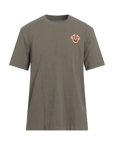 True Religion Man T-shirt Military Green Size L Cotton