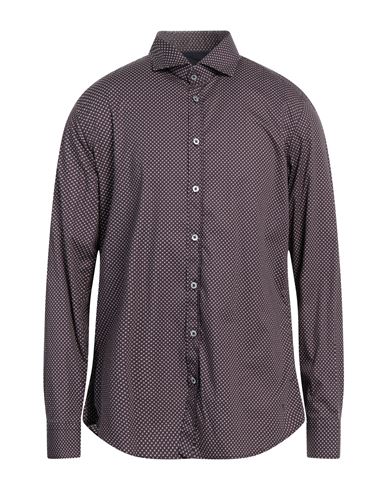 Bastoncino Man Shirt Midnight Blue Size 17 Cotton, Elastane