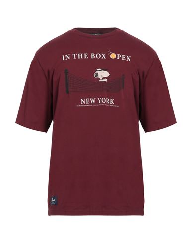 IN THE BOX IN THE BOX PEANUTS X IN THE BOX MAN T-SHIRT BURGUNDY SIZE XL COTTON 
