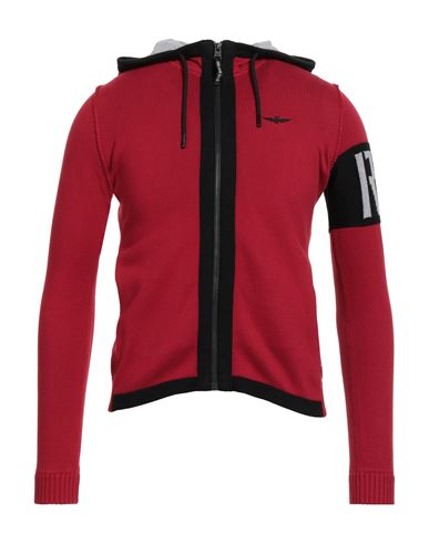 Aeronautica Militare Man Cardigan Red Size Xl Cotton